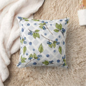 ファームハ素朴ウズブルーベリーラティス装飾用クッション クッション (ブランケット)