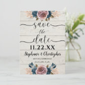 ファームハ素朴ウド水の色の保存日付 招待状 (スタンド正面)