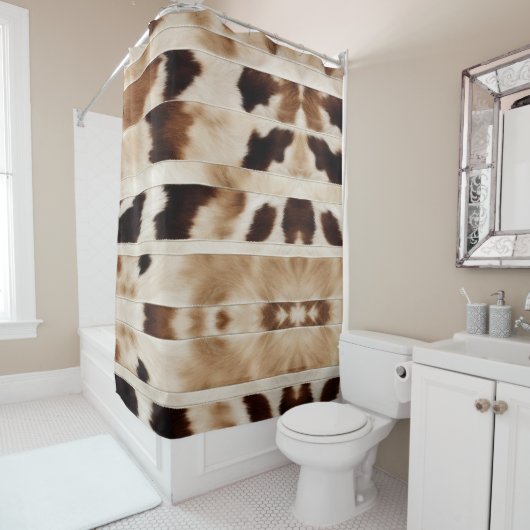 ファームハ素朴ウハウスカウプリントカウボーウエスタンカントリー シャワーカーテン (インサイチュ)