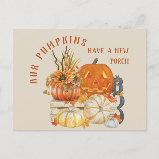 ファームハ素朴ンプキンスニューポーチニューアドレス シーズンポストカード (正面)