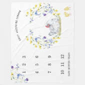 ファームハ魅力的ウス |ベビーマイルストーン毛布 フリースブランケット (正面)