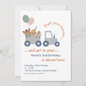 ファームバースデートラクター 招待状 (正面)