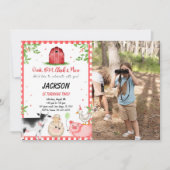 ファームバースデーパーティーの写真 招待状 (正面)