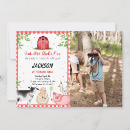 ファームバースデーパーティーの写真 招待状