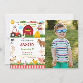 ファームバースデーパーティーの写真 招待状