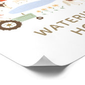 ファームバースデーパーティーウォーターリングホールサイン ポスター (角)