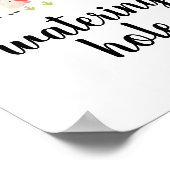 ファームバースデーパーティーサインウォーターリングホール ポスター (角)