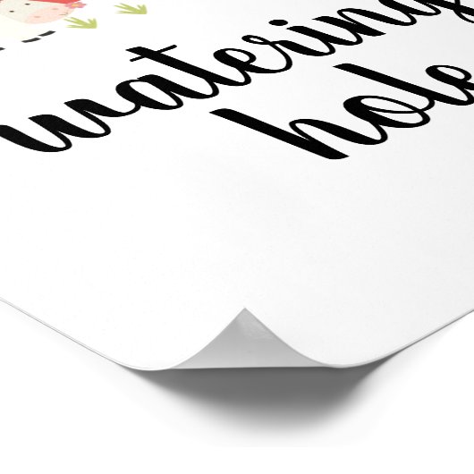 ファームバースデーパーティーサインウォーターリングホール ポスター (角)