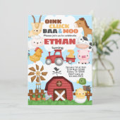 ファームバースデーパーティー招待招待状 招待状 (スタンド正面)