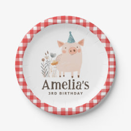 ファームバースデーパーティー紙プレート ペーパープレート
