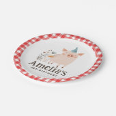 ファームバースデーパーティー紙プレート ペーパープレート (アングル)