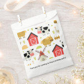 ファームバースデーパーティー赤ちゃんシャワー フェイバーバッグ (クリップ留めされた状態)