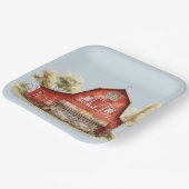 ファームバーンアニマルズカントリーウェディング ペーパープレート (傾斜あり)