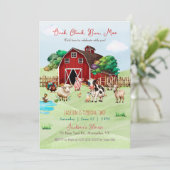 ファームバーンアニマルズキッドズ誕生日招待状 招待状 (スタンド正面)