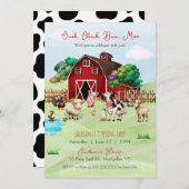 ファームバーンアニマルズキッドズ誕生日招待状 招待状 (正面/裏面)