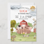ファームバーンアニマルズ誕生日招待状 シーズンカード (正面)