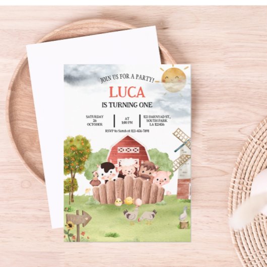 ファームバーンアニマルズ誕生日招待状 シーズンカード