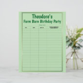 ファームバーンバースデーパーティーゲストリスト (スタンド正面)