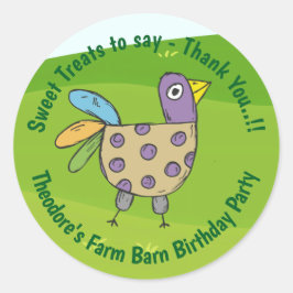 ファームバーンバースデーパーティー ラウンドシール