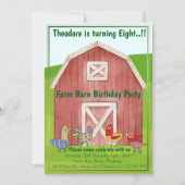 ファームバーンバースデーパーティー 招待状 (正面)