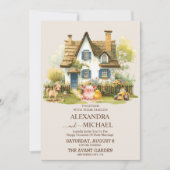 ファームバーンフィールズコテージカントリーウェディング 招待状 (正面)