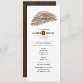 ファームバ素朴ンウッド結婚式 プログラム (正面/裏面)