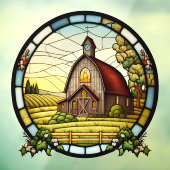 ファームパスチュアランドフェイクバーンドステンドグラス ウィンドウサイン (シート3)