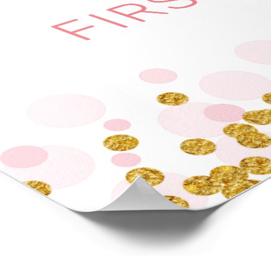 ファームパンプキンピンクトラックドライブバイ誕生日歓迎 ポスター (角)