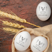 ファームパーソナライズされたの生素朴卵の作成 ラバースタンプ