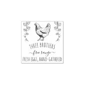 ファームパーソナライズされたの生素朴卵の作成 ラバースタンプ (インプリント)