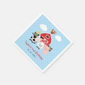 ファームパーソナライズされた誕生日（青少年） スタンダードカクテルナプキン (角)