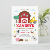 ファームパーティの招待状、ファーム誕生日 招待状 (スタンド正面)