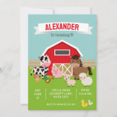 ファームパーティの招待状 案内状 (正面)