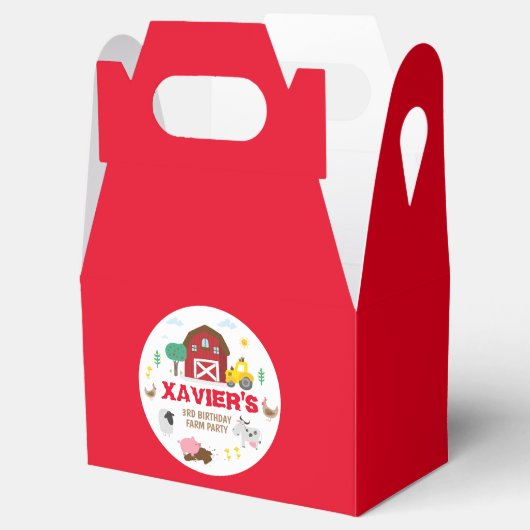 ファームパーティーのお気に入りボックス、ペット動物園 フェイバーボックス (オープン)