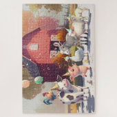 ファームパーティーアニマルズバーンドンキーグースピッグカウズ ジグソーパズル (縦)