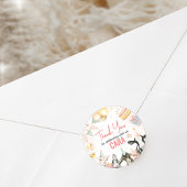 ファームパーティー動物の誕生日パーティー ラウンドシール