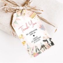 ファームパーティー動物バースデーパーティーメッセージカード