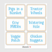 ファームパーティー食品シンボルや象徴カスタムカットビニールシール シール (シート)