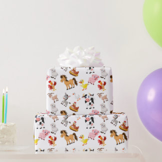 ファームパーティー ラッピングペーパー