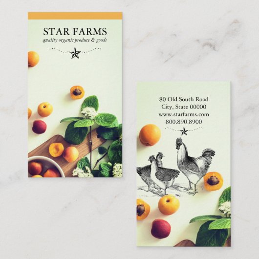 ファームビオーガニックジネスカード 名刺 (正面/裏面)