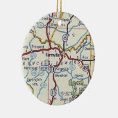 ファームビルVAヴィンテージマップ セラミックオーナメント (右)
