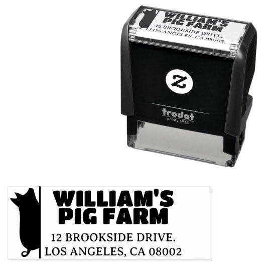 ファームピユニークグモダンビジネス差出人住所 セルフインキングスタンプ (インサイチュ)