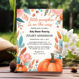 ファームピンクブルーボーホガールボーイ秋ベビーシャワー 招待状