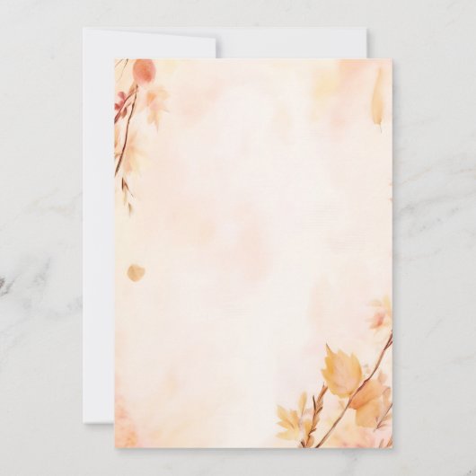 ファームピンクブルー秋ガールパンプキンジェンダーリビール 招待状 (裏面)