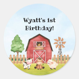 ファームファースト誕生日シール ラウンドシール