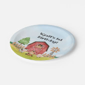 ファームファースト誕生日プレート ペーパープレート (アングル)