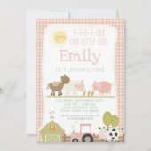 ファームファースト誕生日招待状 招待状 (正面)