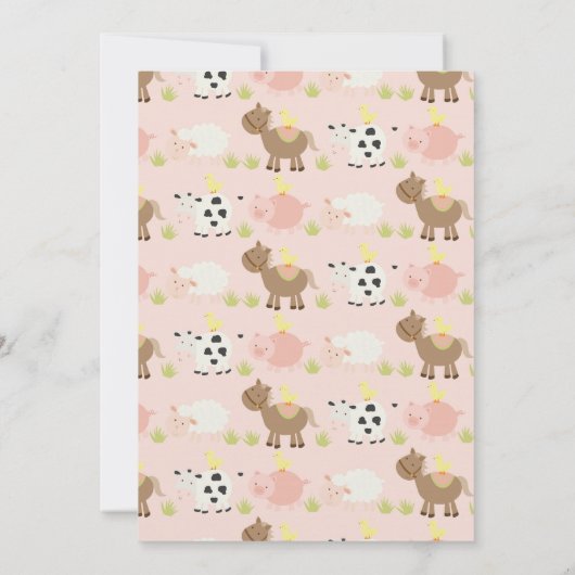 ファームファースト誕生日招待状 招待状 (裏面)