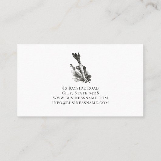 ファームファーマーズマーケット名刺の作成 名刺 (裏面)