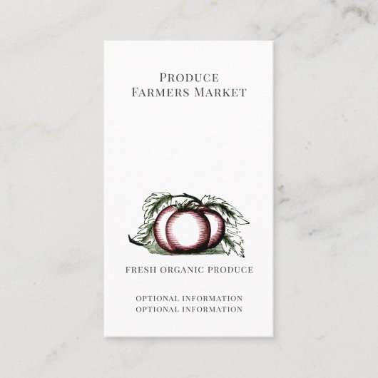 ファームファーマーズマーケット名刺の作成 名刺 (正面)